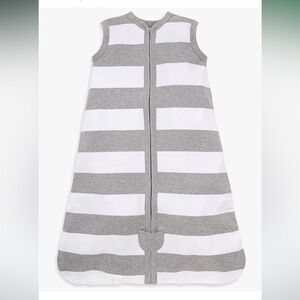 Burt's Bees Baby Gray and White Striped Sleep Sack